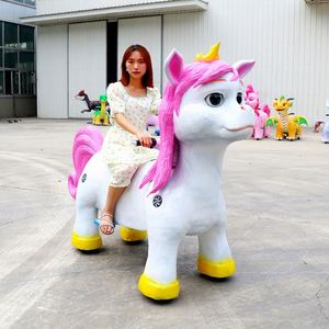 Coche Interactivo con Forma de Pony para Montar, con Movimientos y Música, para Parques de Diversiones Interiores y Exteriores, Centros Comerciales y Aeropuertos - Product Image 1
