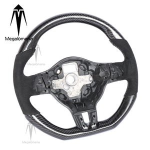 Volante in Fibra di Carbonio per <span class=keywords><strong>Volkswagen</strong></span> Polo, Jetta MK6 R GTI, Golf 6, Golf 7, Passat, Tiguan, Scirocco, T5, T6 - Product Image 2