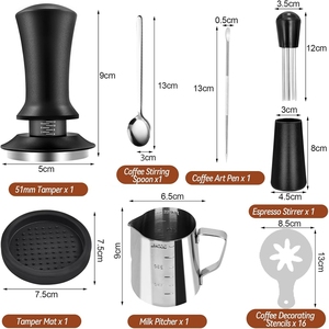 Bộ dụng cụ nén cà phê đa năng 51mm 53mm 58mm, bộ dụng cụ pha cà phê Espresso, dụng cụ Barista, phụ kiện máy pha cà phê Espresso cho quán cà phê - Product Image 1
