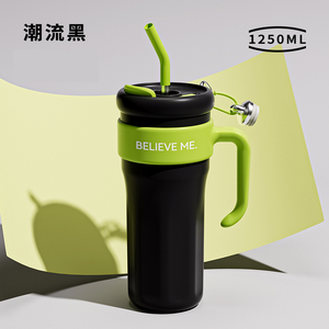 High Appearance Girls' Simple Water <b>Cup</b> Straw Insulated <b>Cup</b> Large Capacity 316 Food Grade Stainless Steel <b>Ice</b> Cream <b>Cup</b> - Product Image 4