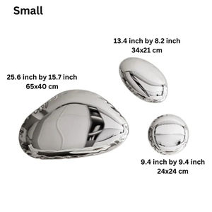 Set liontin dinding baja tahan karat seni kontemporer sepenuhnya buatan tangan - Product Image 1