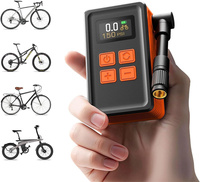 150PSI ABS Presta Schrader Valve Route VTT Vélo Mini Gonfleur De Pneu Électrique Automatique Minuscule Affichage Numérique Pompe À Air