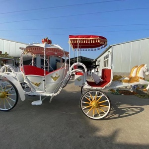 Carrozza Elettrica Stile Cenerentola, Romantica Carrozza a Forma di Zucca per Matrimoni - Product Image 3