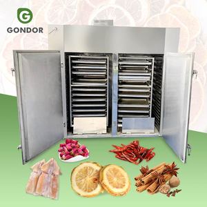 Four de séchage continu à air chaud pour aliments, armoire de cuisson pour viande, machine automatique pour la fabrication de thé vert, gingembre, pêches et tomates - Product Image 1