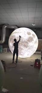 Luz De Luna grande personalizada, lámpara de pie de tierra, centro comercial, Hotel, lámpara de Júpiter, iluminación colgante de pantalla - Product Image 4