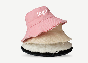 2025 Custom Logo New Fashion Summer Outdoor Sports <b>Sunscreen</b> Fisherman Caps Bucket Hats - Product Image 5