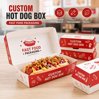 Échantillon gratuit, fabricant, impression personnalisée, boîte à emporter jetable, écologique, boîte à corndogs coréens