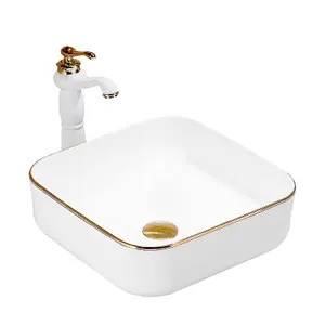 Silver wash basin dw8111 hands DOOOWAY Elegant DW8111 Chaozhou Ceramics Bathroom Sink for counter and top