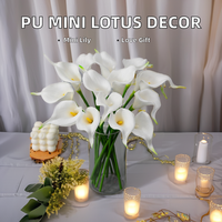 Bouquet de fleurs artificielles Calla Lily au toucher réel pour la maison, la cuisine, les mariages et les bouquets de mariée