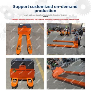 Transpalette électrique, capacité de charge 3 tonnes, moteur DC, utilisation en intérieur, équipement d'usine de fabrication, longueur de la fourche 1220 mm - Product Image 2