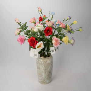 Fleurs artificielles de <span class=keywords><strong>Platycodon</strong></span>, décoration de printemps, fausses fleurs <span class=keywords><strong>en</strong></span> soie colorées et réalistes pour l'extérieur, la maison, la jardinière, la véranda, la cour - Product Image 1