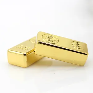 99.9 Plated 1 oz Kilo Bullion Bar 24k Plated Swiss Metal Solid Gold Bars