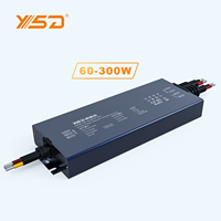 Driver LED étanche et dimmable 12V/24V, 60-300W, IP67, Triac dimmable 5 en 1, alimentation LED à tension constante