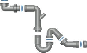 Ống Thoát Nước Thải PP Tỏa Sáng Hàng Đầu Ống Thoát Nước P Bẫy Thoát Nước Sau Khi Thoát Nước Ống Thoát Nước Bồn Rửa Nhà Bếp Bằng Nhựa Hệ Thống Thoát Nước Phù Hợp Miễn Phí - Product Image 2