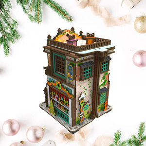 Puzzle 3D éducatif en bois écologique à construire soi-même, avec éclairage LED et facile à assembler, pour les 5 ans et plus et les adultes - Product Image 4