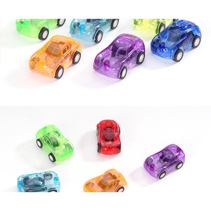 Voiture miniature transparente à rétrofriction en plastique, jouet éducatif pour enfants de 2 à 4 ans, unisexe, berline, véhicule à friction - Product Image 2