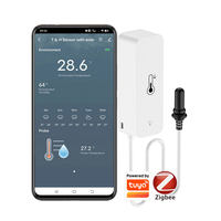 Capteur de température et d'humidité intelligent Tuya Zigbee avec sonde externe, hygromètre intelligent pour la maison, surveillance par application, réfrigérateur, plantes, aquarium