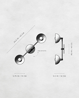 Lámparas de Techo y Apliques de Pared XZ America, Estilo Vintage Retro, Decorativas para Interiores, Diseño Desestructurado Oscuro, Latón Envejecido, LED, 2 Apliques