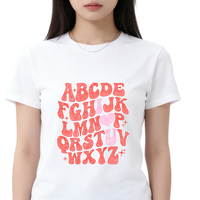 Transferts thermocollants personnalisés en strass pour la Saint-Valentin, motifs de transferts en strass personnalisés pour t-shirts
