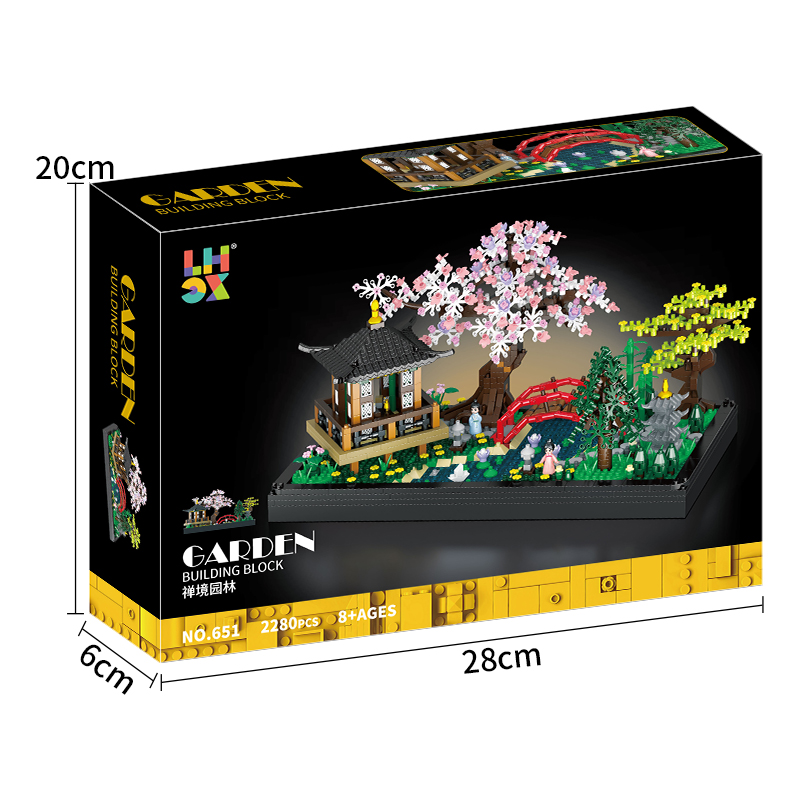 Lhcx 651 Diy Zen Garden Building Block Set For Kids 5-7