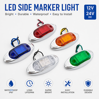 Nouvelles feux de gabarit latéraux LED étanches ENSAITE pour remorque et camion, rouge, ambre, blanc, 6 LED, IP65, plastique