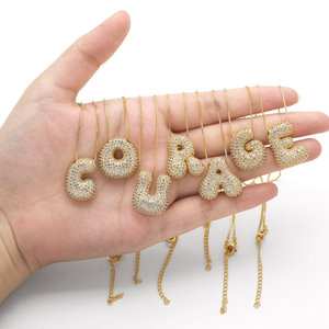 Collana di moda con collana placcata in oro da 2025 a a a <span class=keywords><strong>S</strong></span> esploda collana di 26 lettere - Product Image 1
