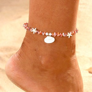 <span class=keywords><strong>Tobillera</strong></span> de Conchas Coloridas Tejidas al Estilo Oceánico, Unisex, para Playa y <span class=keywords><strong>Surf</strong></span>, Venta al Por Mayor - Product Image 2