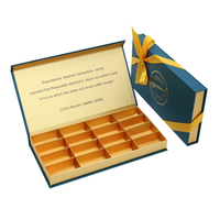 Boîte cadeau musulmane rigide de luxe Eid Mubarak boîte d'emballage carton ensemble de papier bonbons sucrés chocolat emballage Date boîte pour le Ramadan