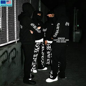 <span class=keywords><strong>Pantaloni</strong></span> Sportivi Personalizzati in Spugna Pesante per <span class=keywords><strong>Uomo</strong></span>, Traspiranti, Aderenti, con Stampa Serigrafica - Product Image 6