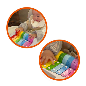 Instrumentos musicales de juguete piano Baby roller piano 2 en 1 xilófono clásico <span class=keywords><strong>para</strong></span> niños - Product Image 3