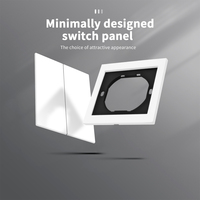 Interruptores y Enchufes de Pared WESA Ultrafinos con Botón Pulsador EU 1/2/3 Vías, Enchufe de Alimentación de 1 Vía, Combinación Libre, Diseño Moderno de Lujo