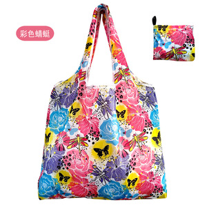 กระเป๋าเดินทางโปรโมชั่น กันน้ำ ความจุขนาดใหญ่ กระเป๋าใส่ของชำแบบใช้ซ้ำได้ พกพาสะดวก กระเป๋าโท้ทโพลีเอสเตอร์ กระเป๋าช้อปปิ้งไนลอน<span class=keywords><strong>พับ</strong></span>ได้แบบกำหนดเอง - Product Image 6