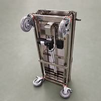 Table élévatrice électrique portable 850x370mm en acier inoxydable pour installation d'armoires, utilisation par une seule personne