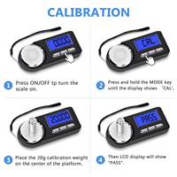 Mini balance de poche numérique électronique en acier inoxydable, précision 50g/0.001g, alimentée par piles, pour bijoux
