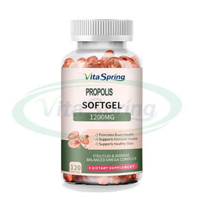 ASAP OEM Extracto de propóleo de abeja Softgel suplemento 300mg cápsulas de propóleo natural Softgel - Product Image 1