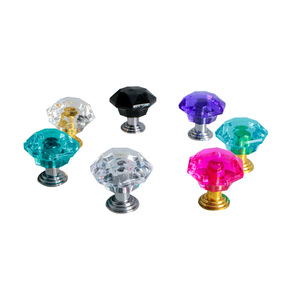Poignée transparente en cristal pour porte <span class=keywords><strong>de</strong></span> placard, tiroir, poignée <span class=keywords><strong>de</strong></span> porte <span class=keywords><strong>de</strong></span> meuble, poignée en acrylique, boutons symétriques, barres <span class=keywords><strong>de</strong></span> traction - Product Image 1