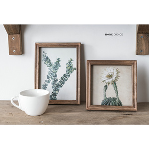 Cadre Photo Cactus en bois massif, Simple et créatif, avec Cactus, décoration pour la maison, création de bureau - Product Image 4