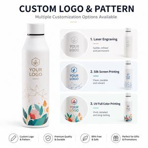 Bouteille isotherme 500 ml en gros avec revêtement poudré, logo personnalisé OEM, écologique, double paroi isolée, cadeau d'entreprise, gourde - Product Image 4