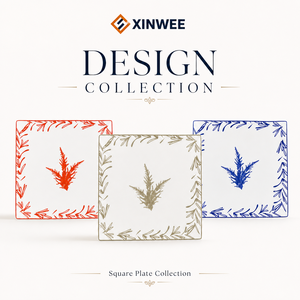 Ensemble <span class=keywords><strong>de</strong></span> plateaux <span class=keywords><strong>de</strong></span> service en céramique <span class=keywords><strong>de</strong></span> luxe à plusieurs niveaux avec support en métal doré, logo personnalisé, plateau <span class=keywords><strong>de</strong></span> présentation pour le thé <span class=keywords><strong>de</strong></span> l'après-midi, plateau à dessert, décoration - Product Image 2