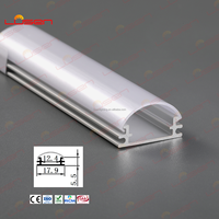 LS-051 6063 barres en aluminium en forme de U de haute qualité profil de lumière de bande de LED profil en aluminium plat coupe personnalisée canal de bande de LED