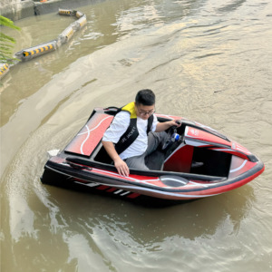 Kart Acuático Eléctrico Kupao Shark para Adultos en Venta, Batería de Litio Ternaria de 72V, Kart Acuático de HDPE de Alta Calidad, Bote de <span class=keywords><strong>Karting</strong></span> con Derrape - Product Image 3