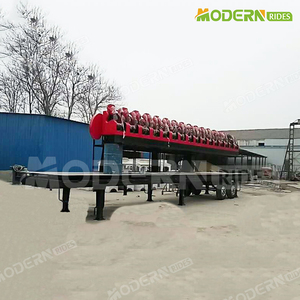 เครื่องเล่นสนามเด็กเล่นเคลื่อนที่ Manege Amusement Park Magic Portable Crazy Dance Mini Miami Carnival Rides Trailer ทำจากไฟเบอร์กลาส ใช้ได้ทั้งภายนอกและภายในอาคาร ได้รับการรับรองมาตรฐาน CE 10 - Product Image 3