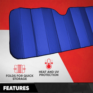 Parasol Plegable Multicolor Resistente a los Rayos UV para Parabrisas de Coche, Cubierta Protectora Solar para Todos los Vehículos - Product Image 4