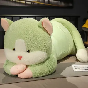 도매 박제 동물 장난감 부드러운 베개 귀여운 긴 몸 고양이 봉제 장난감