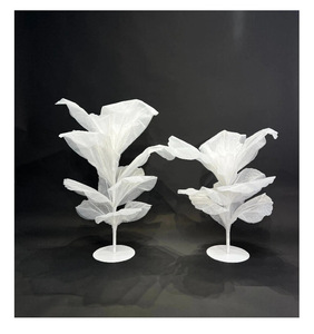 H-847 웨딩 실크 인조 꽃 수제 튤 꽃 통로 안내 연회장 장식 배경 - Product Image 6