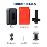 GUPTOMES S15 Rastreador de Ganado con Informe en 1 Minuto, Collar GPS GNSS 4G LTE IP68 de 30k mAh para Ganado Vacuno y Ovino, Seguridad en Ranchos y Granjas, y Grandes Rebanadas