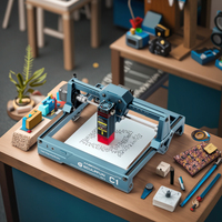 Mesin Pemotong Laser Mini Portabel SCULPFUN C1 untuk Pengukiran dan Pemotongan DIY pada Kayu, Akrilik, Kulit, dan Karet