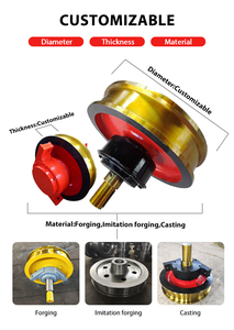 Eavy-ruedas de grúa monorraíl de acero, pieza de carga fundida para carro - Product Image 2
