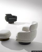 Fauteuil de salon inclinable moderne en tissu Fuyasi Vivienne - Édition Designer Salon Chambre Appartement Villa Hôtel