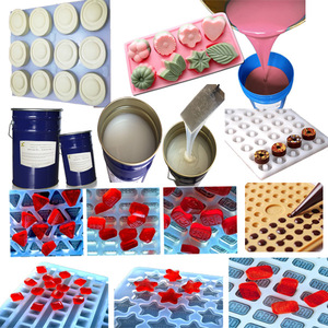 Şeffaf gıda sınıfı platin cure rtv2 sıvı silikon kauçuk için şeker/sakız/çikolata kalıp yapımı - Product Image 2